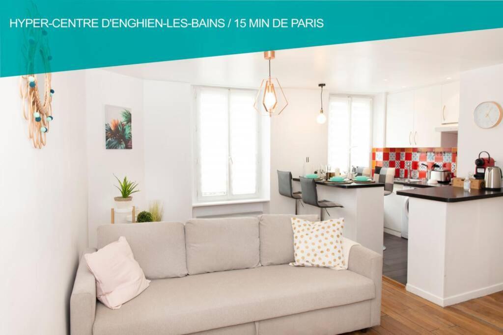 Coeur De Ville Enghien Les Bains - 2 Pieces Lumineux Et Chaleureux - 15 Min De Paris Εξωτερικό φωτογραφία